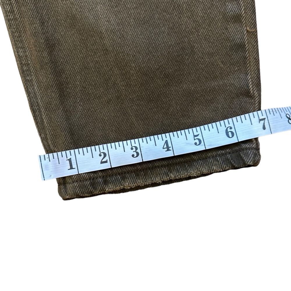 FREE PEOPLE Distressed Straight Leg Denim Jeans Brown Size 28 NWOT - Picture 10 of 10